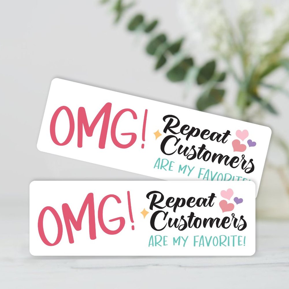 Repeat Customers Are My Favorite Sticker Labels – (48 ct)